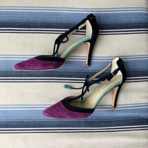Boden Alice Suede Heel Shoes Size 38